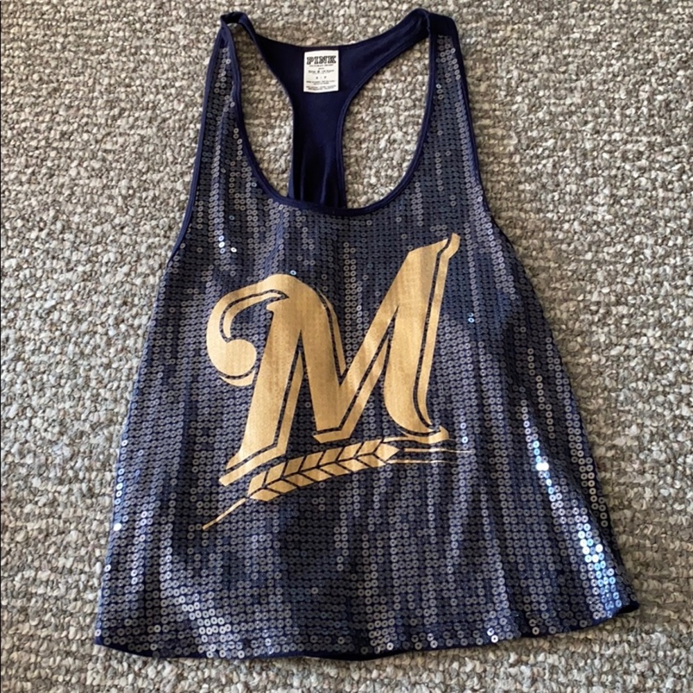 VS Milwaukee Brewers sequin top